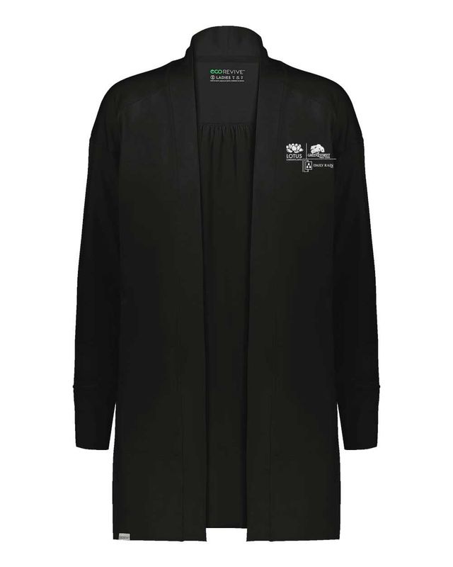 Ladies Venture Cardigan- Black/Graphite Grey
