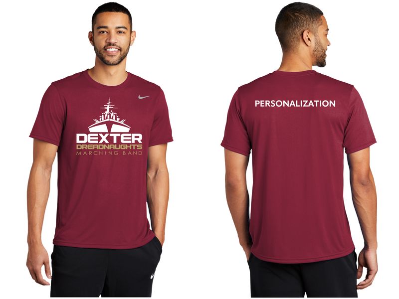 Nike Short Sleeve Performance T-Shirt - Maroon, Black, Carbon Heather