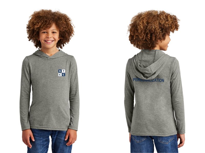 Youth Lightweight Long Sleeve Hoodie - Grey Frost, Navy Frost, White