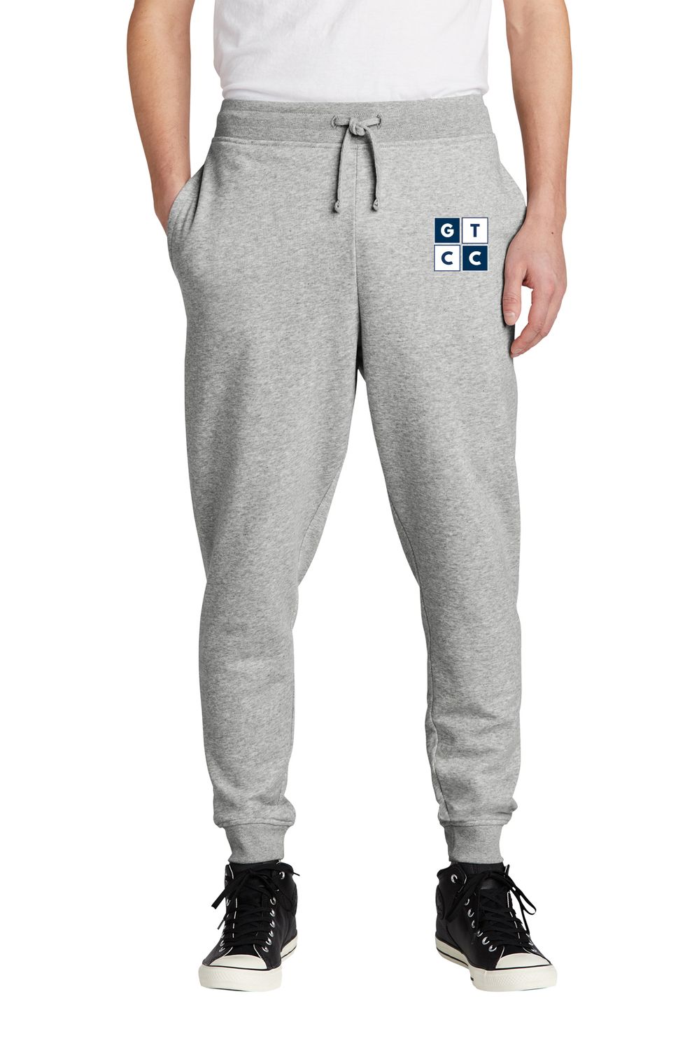 Men's Fleece Jogger-Light Heather Grey