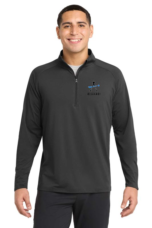 NEW Adult Men's Stretch 1/4 Zip- Charcoal Grey, Maroon, Forest Green, True Navy Heather