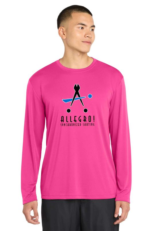 Adult Long Sleeve Performance- Silver, Red, Pink, White, Black