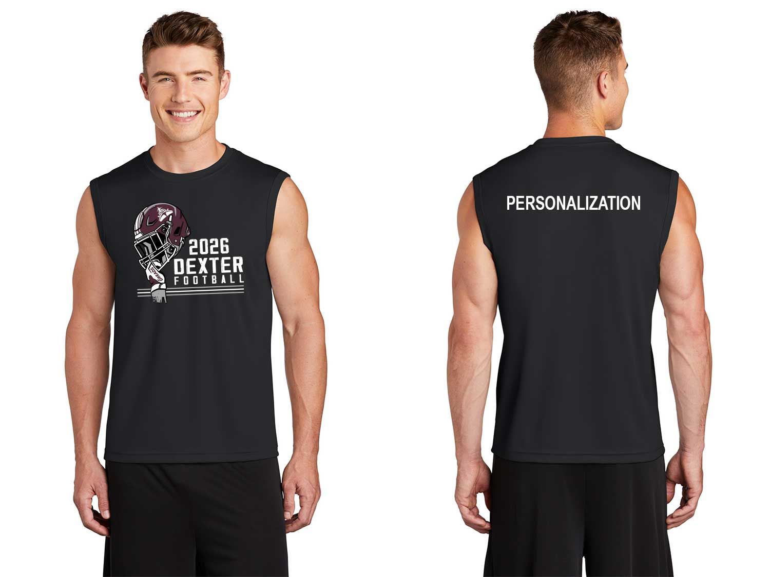 Unisex Sleeveless Performance Tank Top- Black Unisex Sleeveless Performance Tank Top- Black