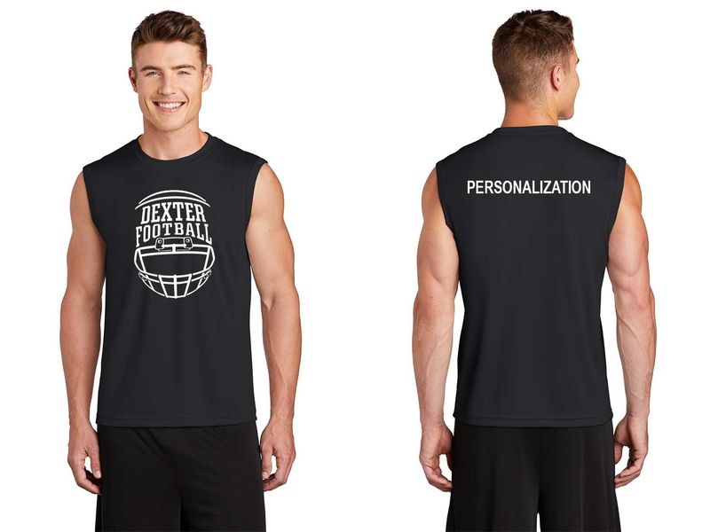 Unisex Sleeveless Performance Tank Top- Black