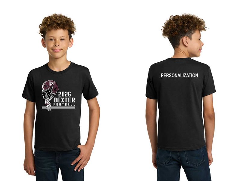 Youth Soft Cotton Tee- Black, Maroon
