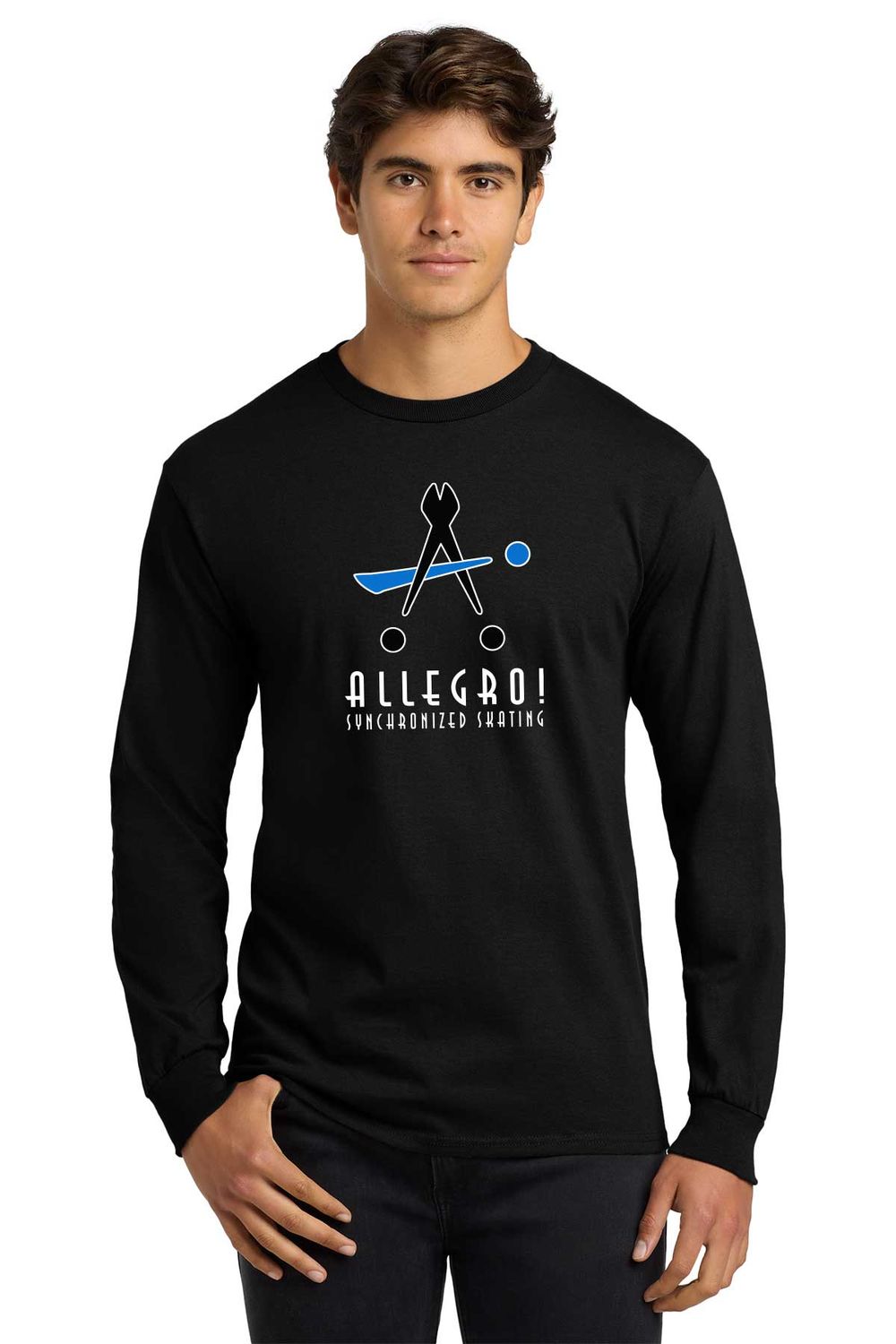 Adult Long Sleeve Tee- Sport Grey, Red, White, Black, Light Pink, Light Blue