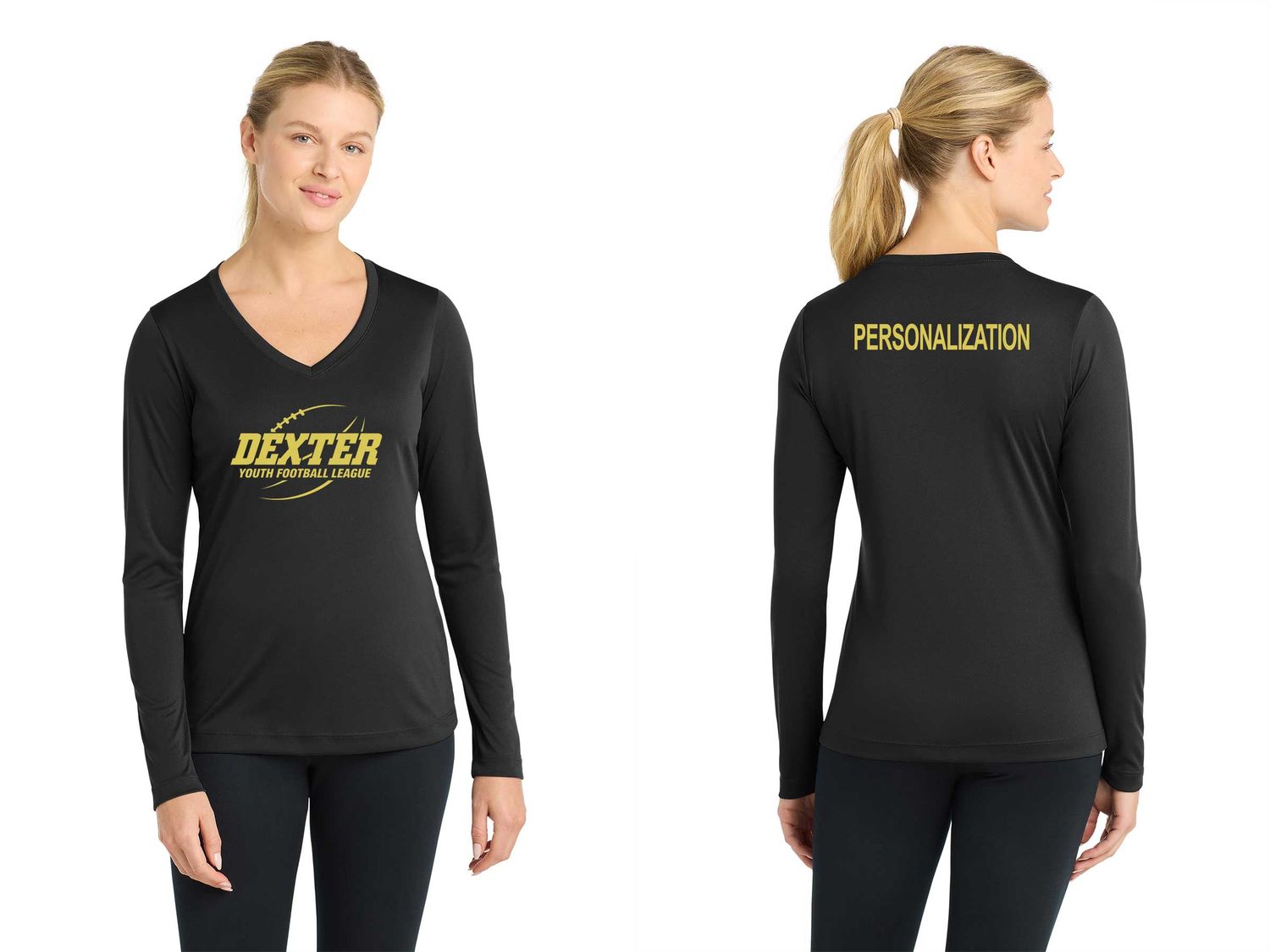 Ladies Long Sleeve Performance Tee- Black, Concrete Grey, White Ladies Long Sleeve Performance Tee- Black, Concrete Grey, White