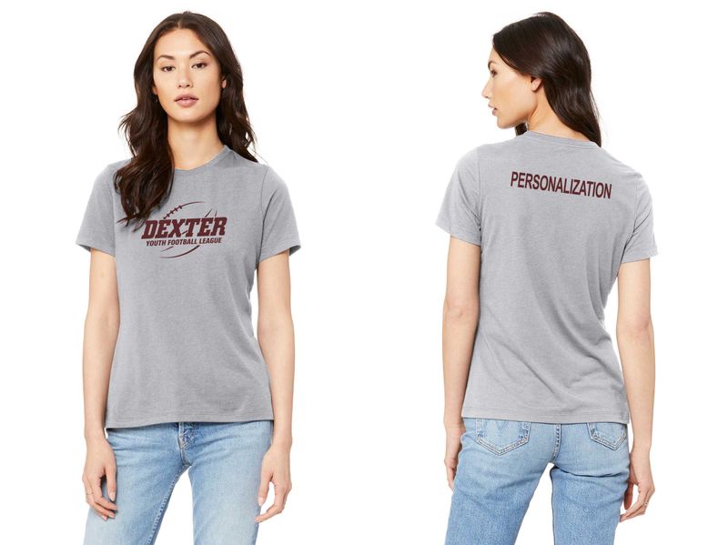 Women's Relaxed Jersey Short Sleeve Tee- Black, Maroon, Athletic Grey Women's Relaxed Jersey Short Sleeve Tee- Black, Maroon, Athletic Grey