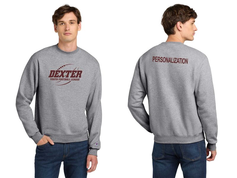 Unisex Champion Crewneck Sweatshirt- Black, Maroon, Grey, White