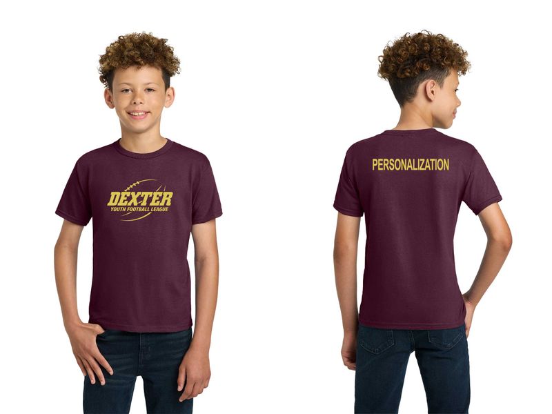 Youth Soft Cotton Short Sleeve T-Shirt- Black, Maroon, Sport Grey, White