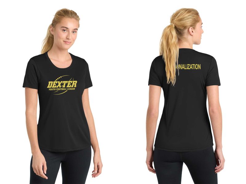 Ladies Short Sleeve Performance Tee- Black, Maroon, Concrete Grey, White Ladies Short Sleeve Performance Tee- Black, Maroon, Concrete Grey, White