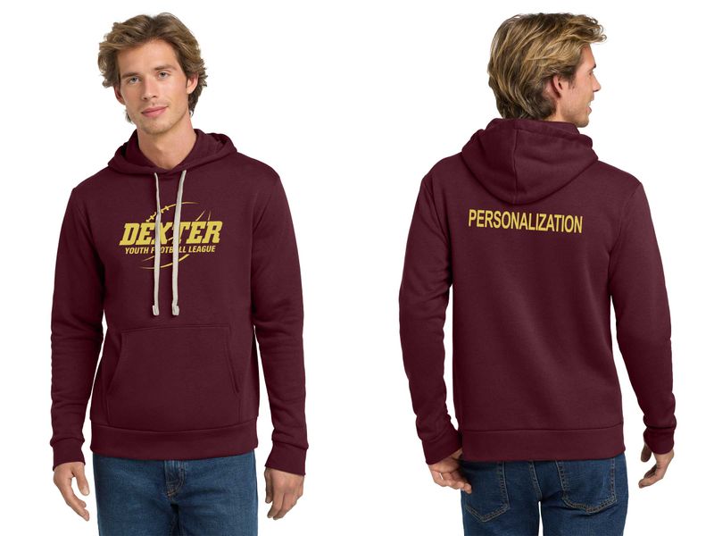 Unisex Santa Cruz Pullover Hoodie-Maroon, Black, Light Grey