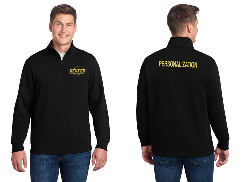 Adult 1/4 Zip Sweatshirt- Black, Maroon, Light Grey, Dark Grey