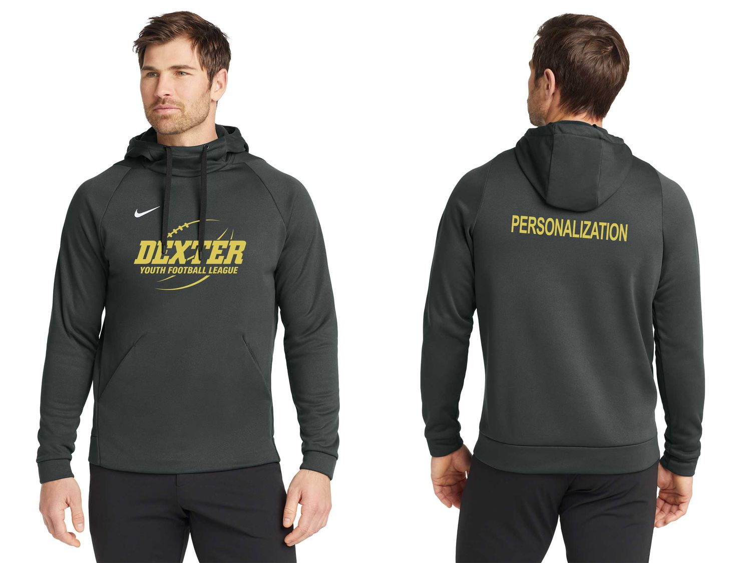 Adult Nike Therma-FIT Pullover Fleece Hoodie- Maroon, Grey Adult Nike Therma-FIT Pullover Fleece Hoodie- Maroon, Grey