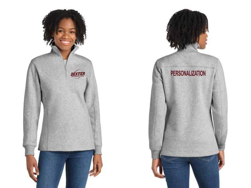 Ladies' 1/4 Zip Sweatshirt- Black, Light Grey, Dark Grey Ladies' 1/4 Zip Sweatshirt- Black, Light Grey, Dark Grey