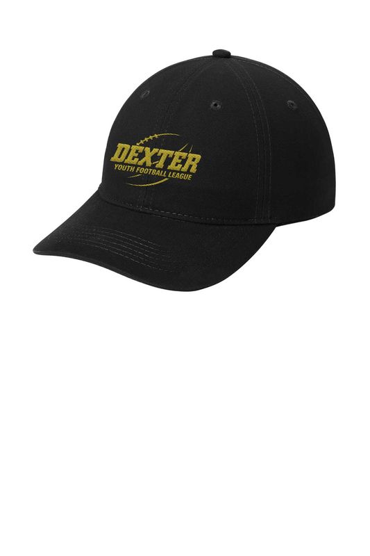 Brushed Twill Low Profile Cap - Black, Maroon