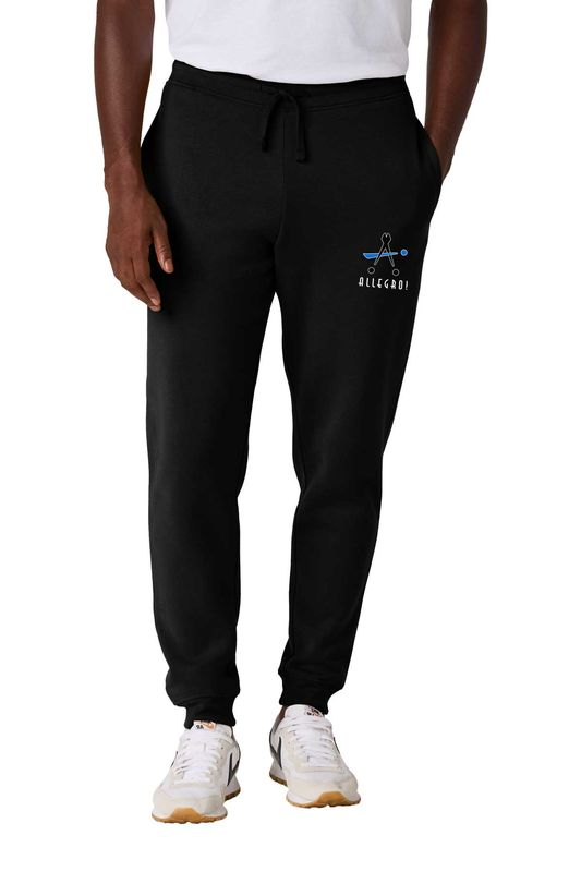 Men's Fleece Jogger- Black, Light Grey