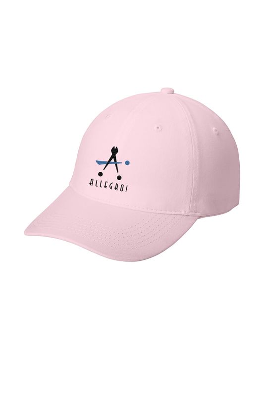 Adjustable Brushed Twill Hat - Black, Red, Stone, Pink, White