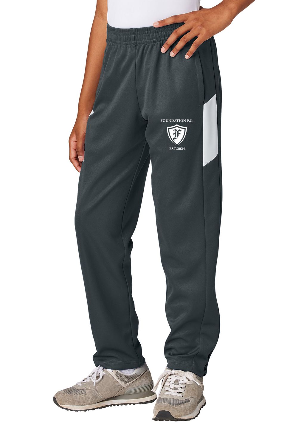 Youth Travel Pants- Iron Grey/ White Youth Travel Pants- Iron Grey/ White