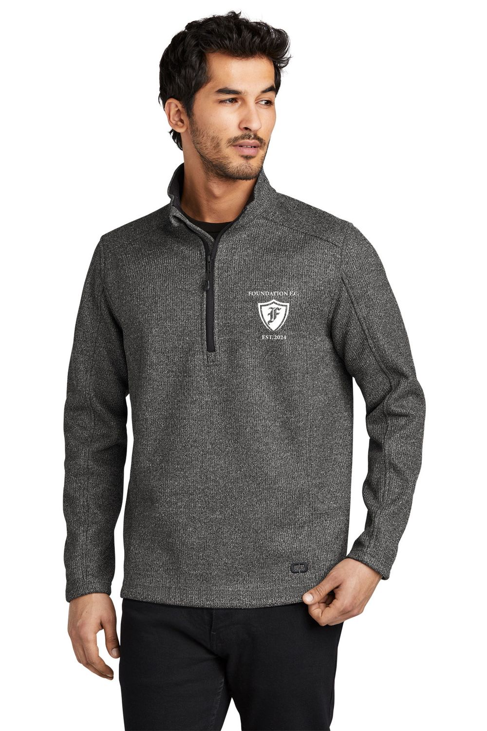OGIO Grit Fleece 1/2 Zip- Diesel Grey Heather OGIO Grit Fleece 1/2 Zip- Diesel Grey Heather