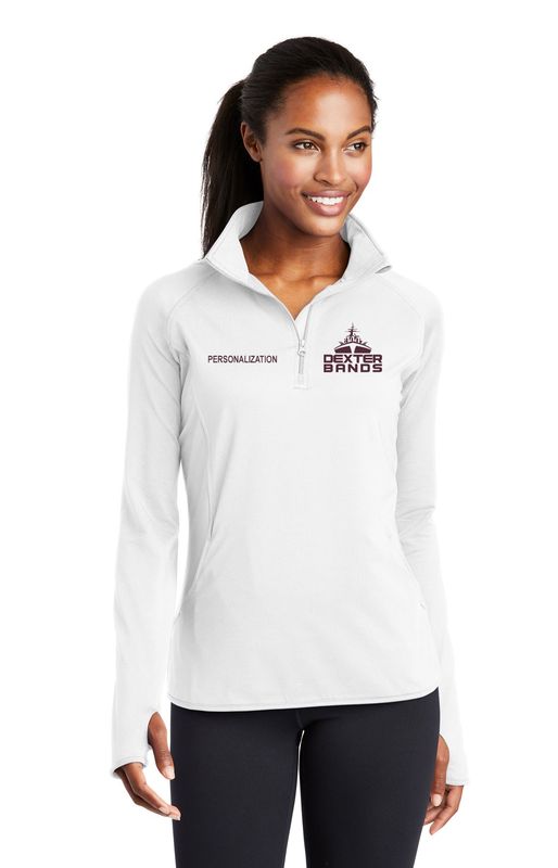 Ladies' Stretch 1/4 Zip - Maroon, Black, Charcoal Grey, Charcoal Grey Heather, White