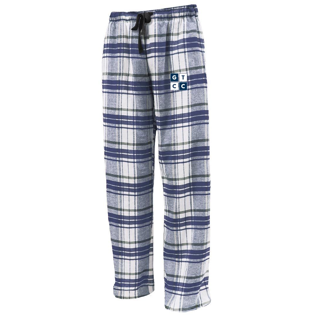 Unisex Flannel Pants-Royal/White, White/Navy, Grey/Royal