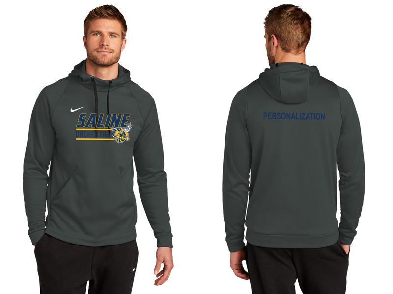 Adult Nike Therma-FIT Pullover Fleece Hoodie- Navy
