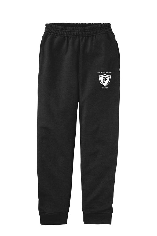 Port & Company Youth Core Fleece Jogger- Black, Grey