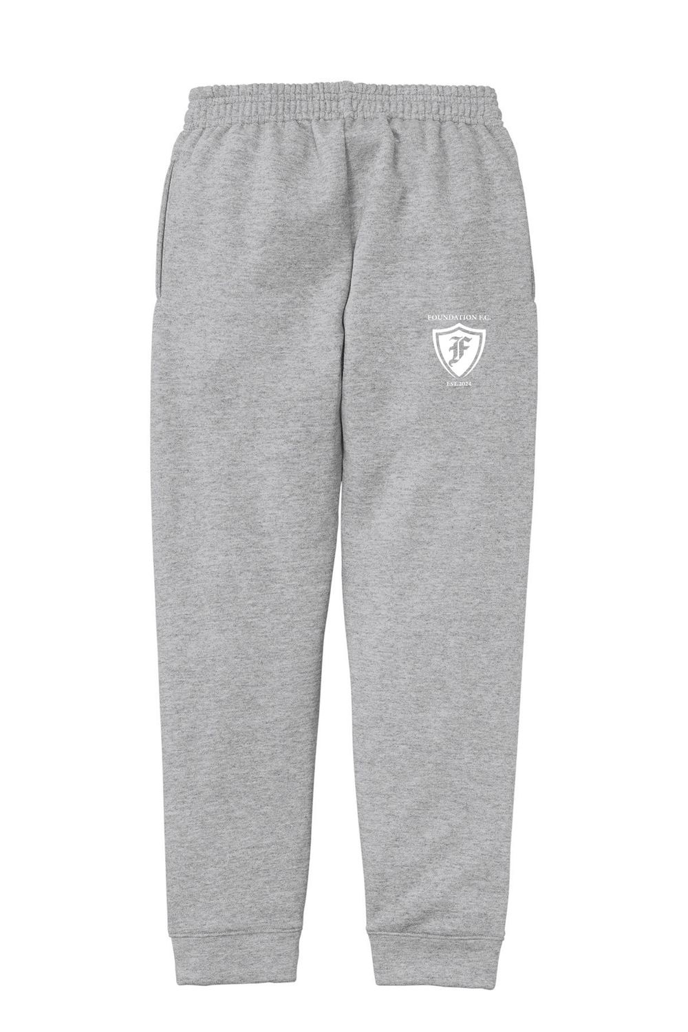 Port & Company Youth Core Fleece Jogger- Black, Grey Port & Company Youth Core Fleece Jogger- Black, Grey