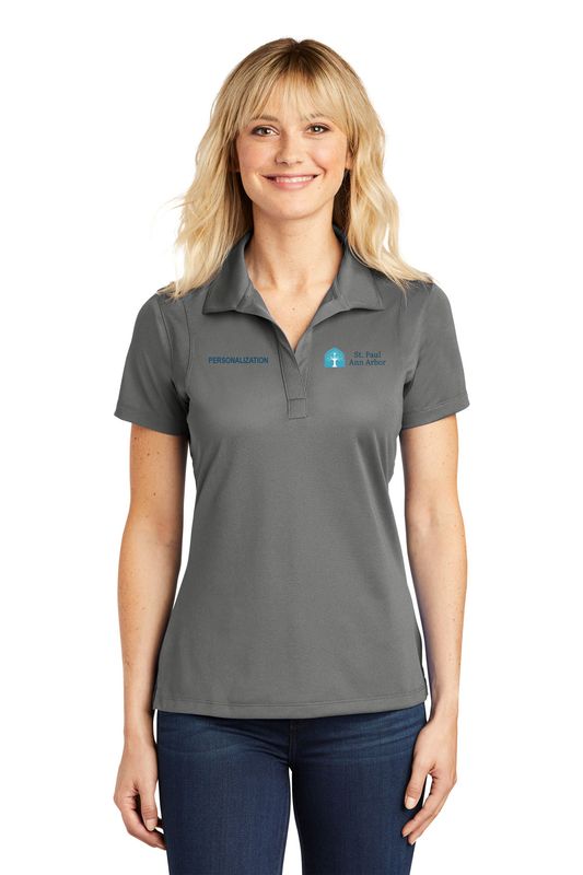 Women's Short Sleeve Polo- Navy, White, Grey