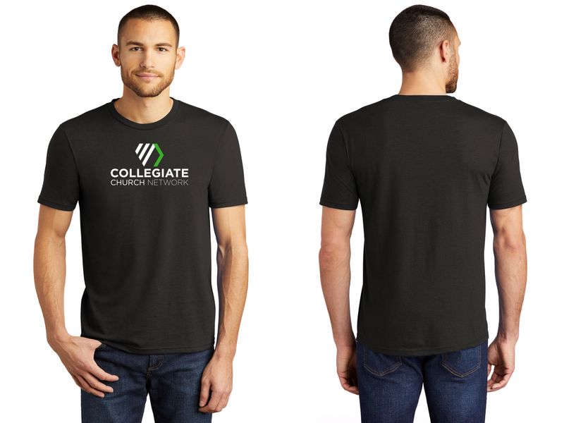 District Perfect Tri T-shirt - Heathered Grey, Black, White