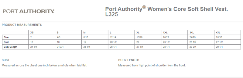 Ladies Core Soft Shell Vest - Black