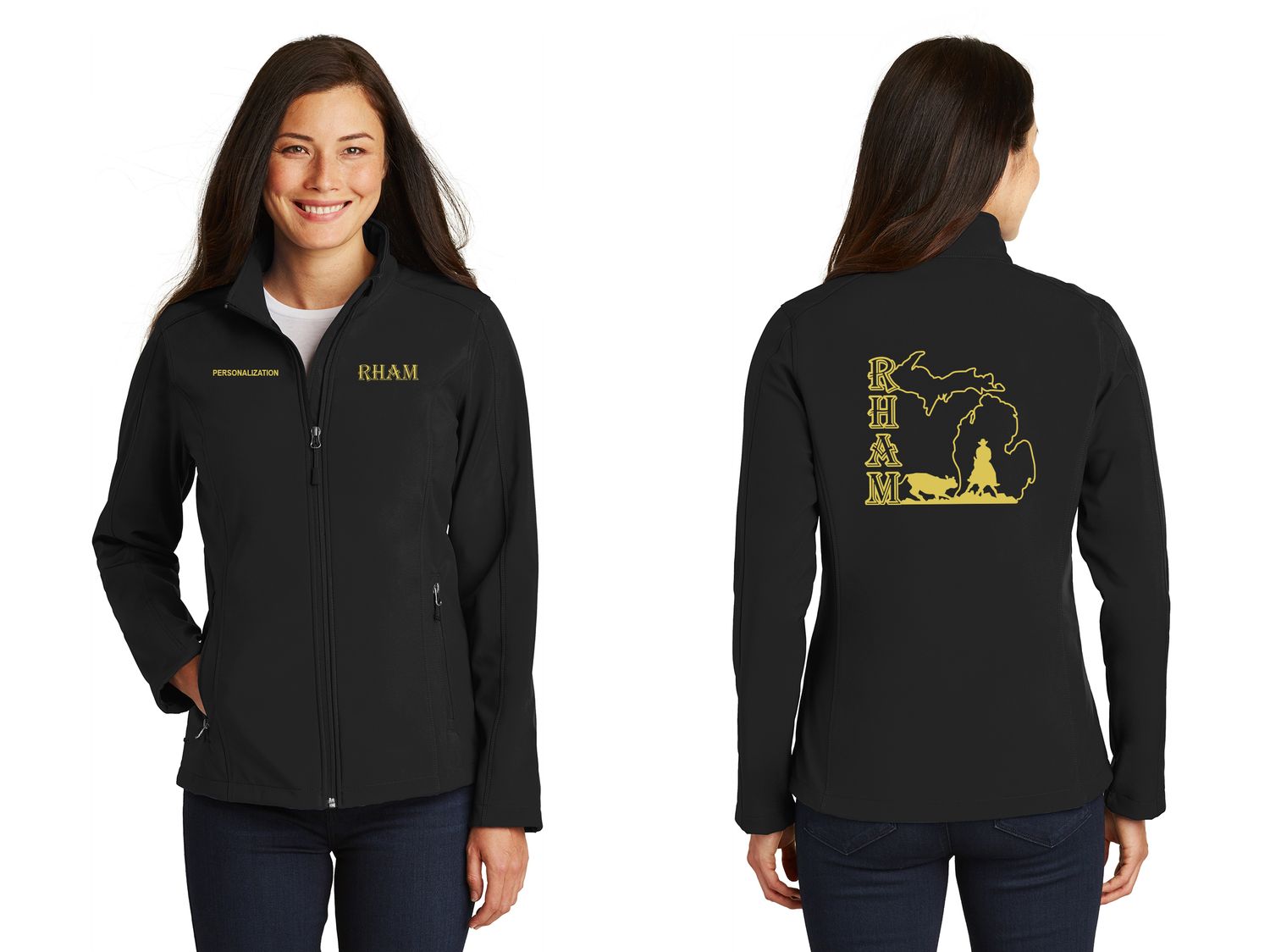 Ladies Core Soft Shell Jacket- Black Ladies Core Soft Shell Jacket- Black
