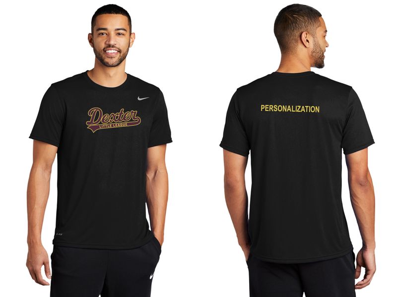 Adult Nike Legend Tee- Maroon, Black