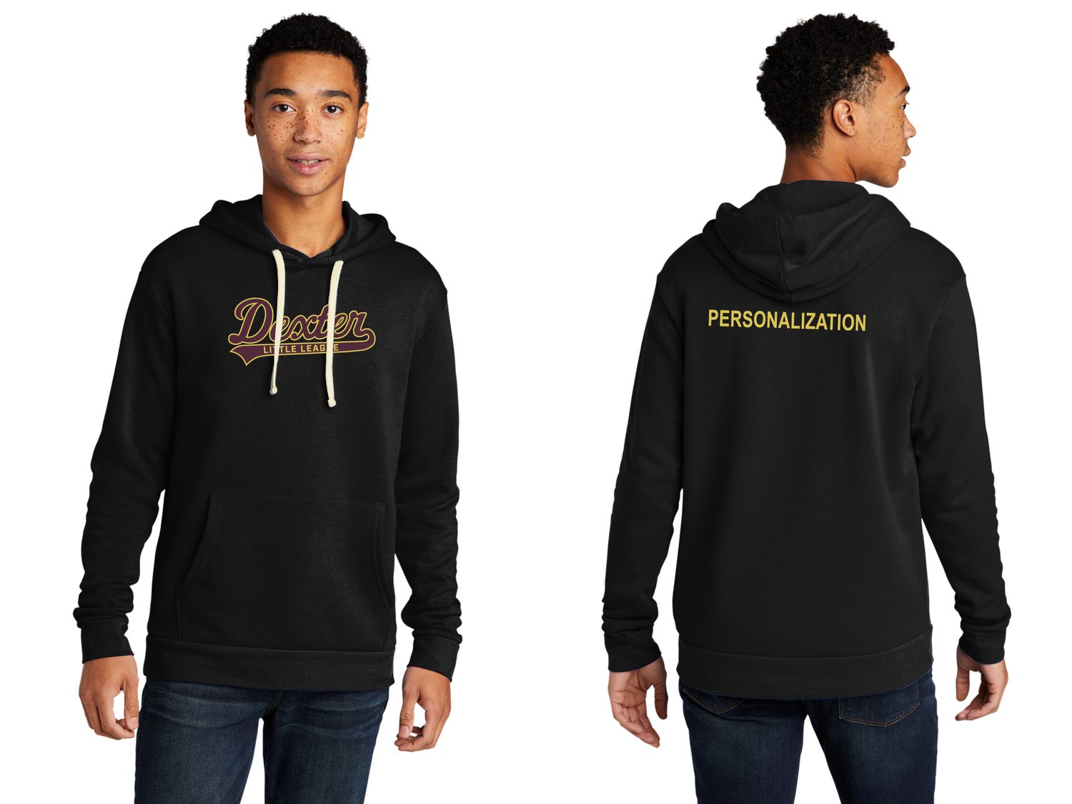 Unisex Santa Cruz Pullover Hoodie - Black, Maroon