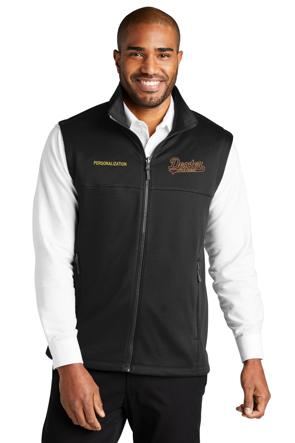 Collective Smooth Fleece Vest- Black, Grey