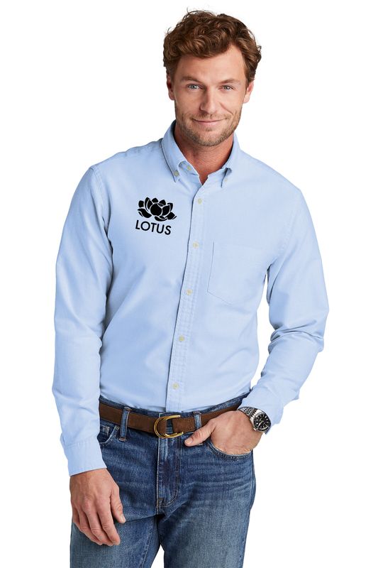 Brooks Brothers Casual Oxford Cloth Shirt- Blue, White, Grey