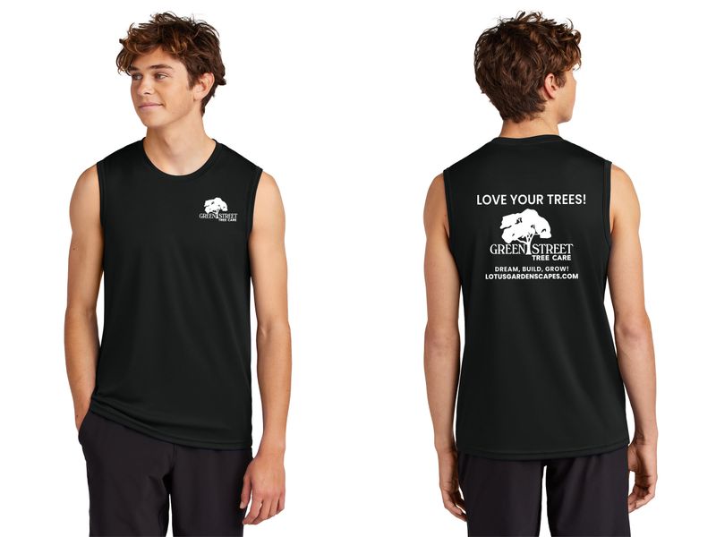 Port & Company Performance Sleeveless Tee-Black, Charcoal, Silver