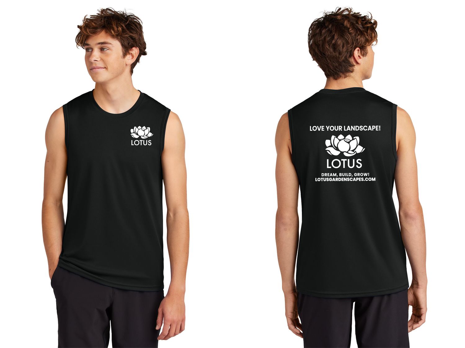 Port & Company Performance Sleeveless Tee-Black, Charcoal, Silver