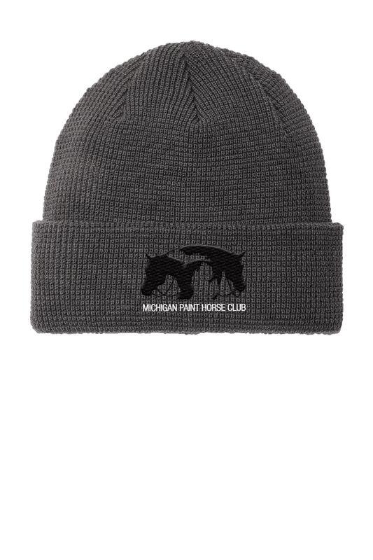 Port Authority Thermal Knit Cuffed Beanie-Black, Blue, Olive, Grey