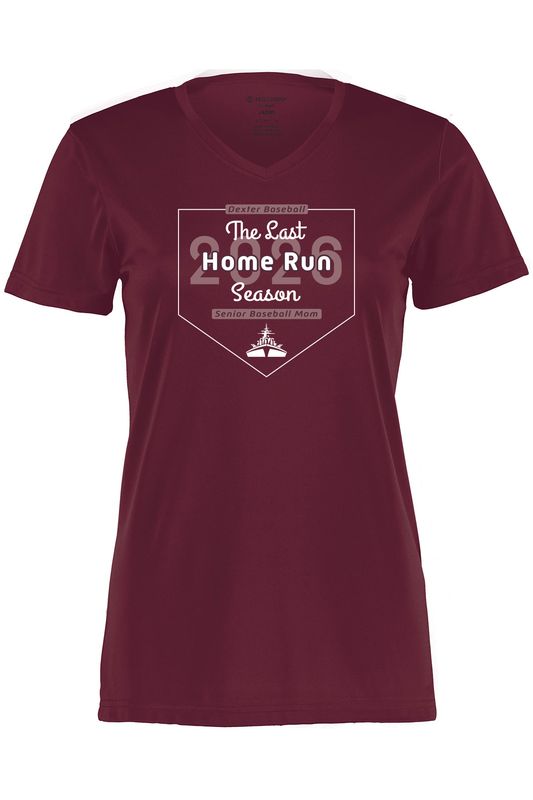 *SENIOR MOM* Women's V-Neck T-shirt - Maroon