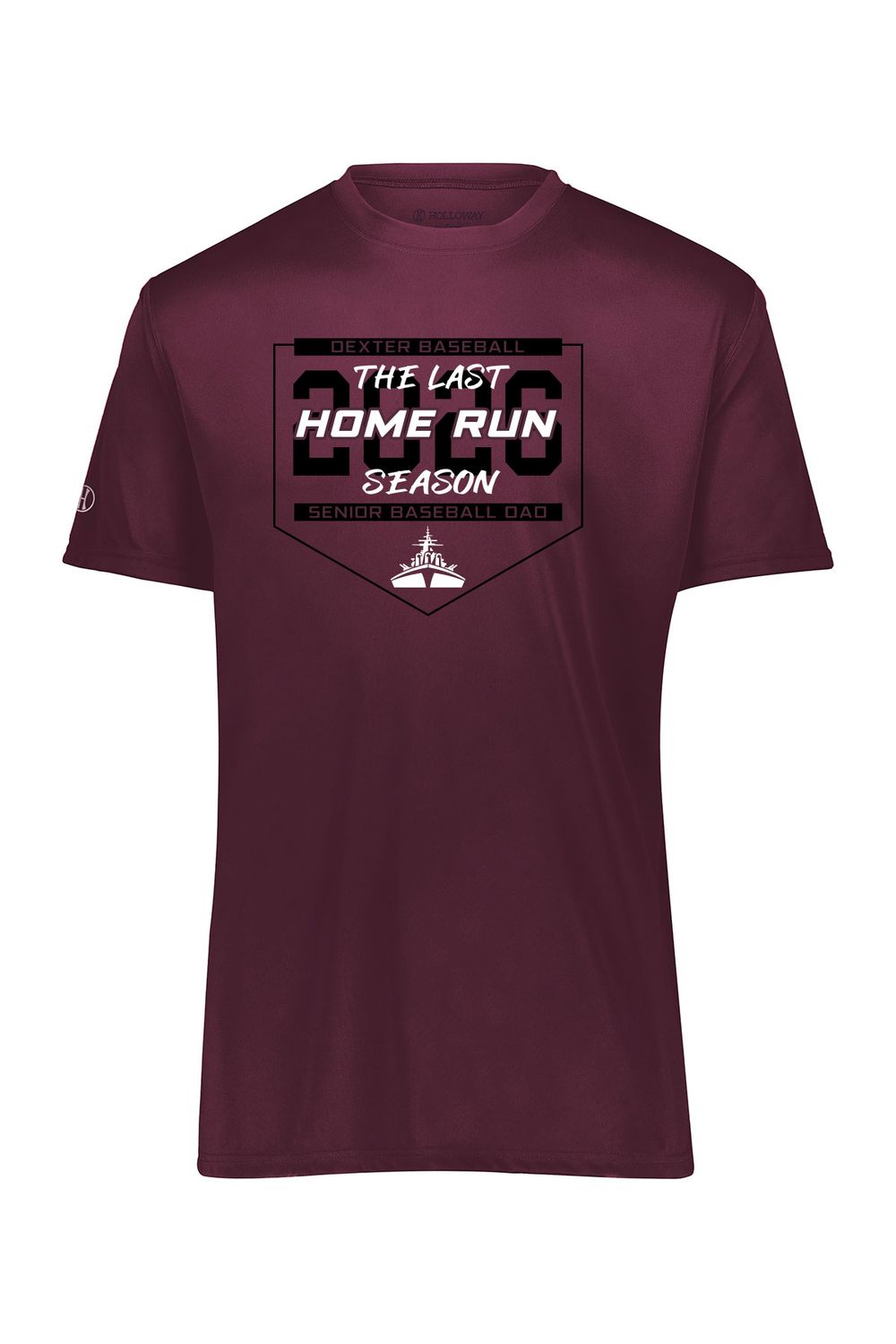 *SENIOR DAD* Adult T-shirt - Maroon