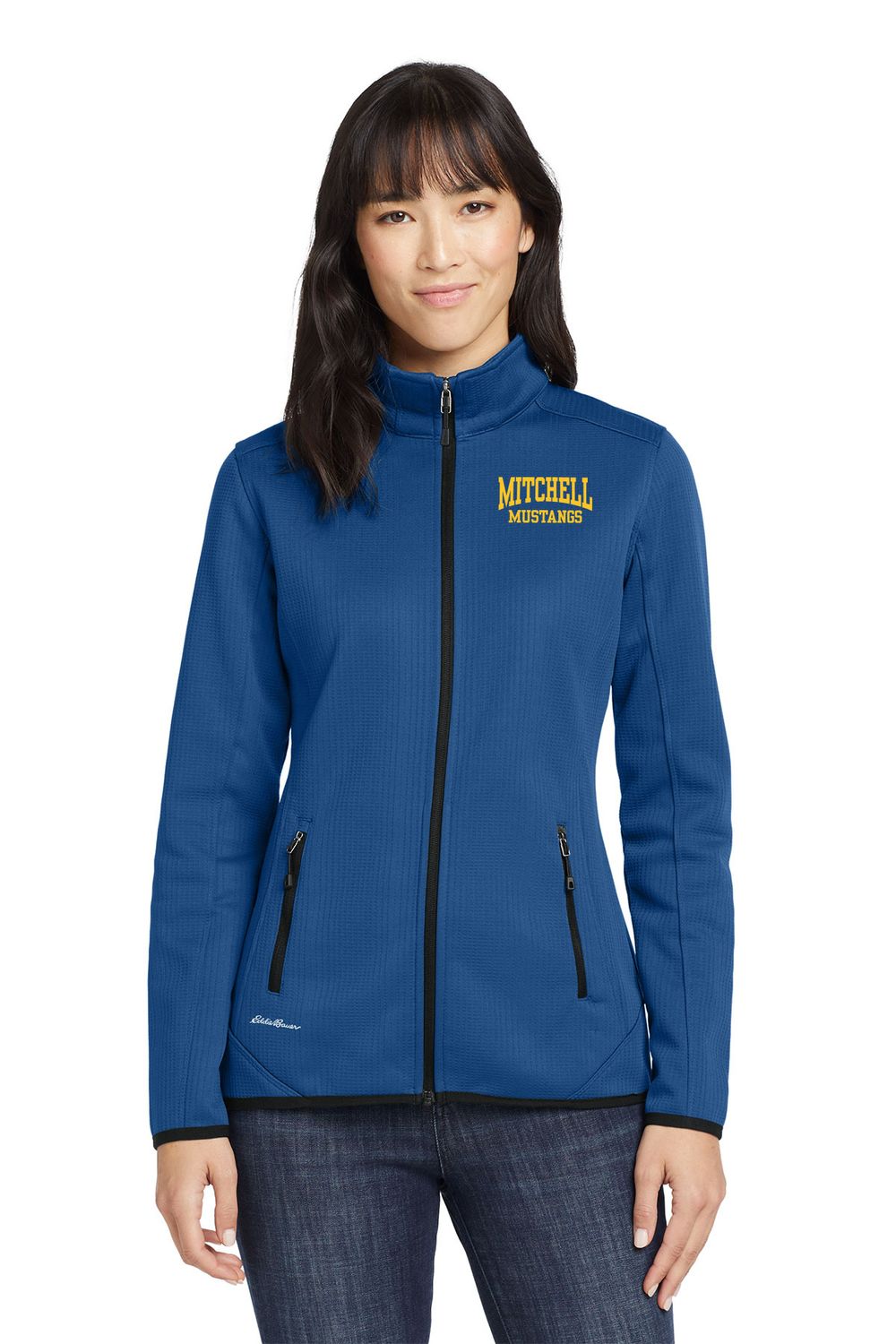 Eddie Bauer Women's Dash Full-Zip Fleece Jacket- Black, Grey, Royal
