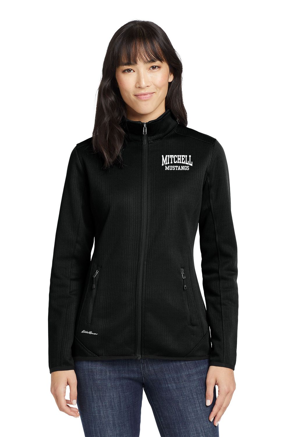 Eddie Bauer Women's Dash Full-Zip Fleece Jacket- Black, Grey, Royal