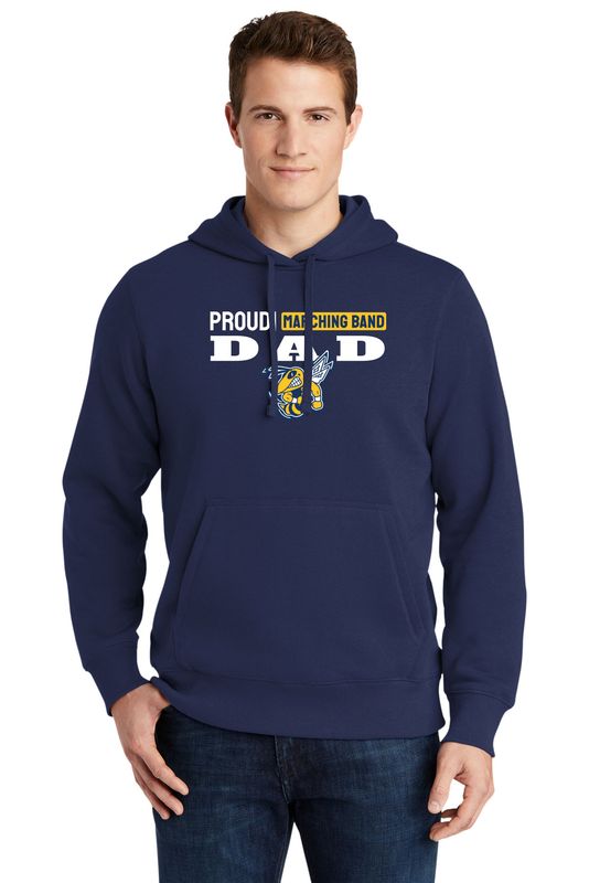 *Supporter* Adult Pullover Hooded Sweatshirt- Navy, Grey