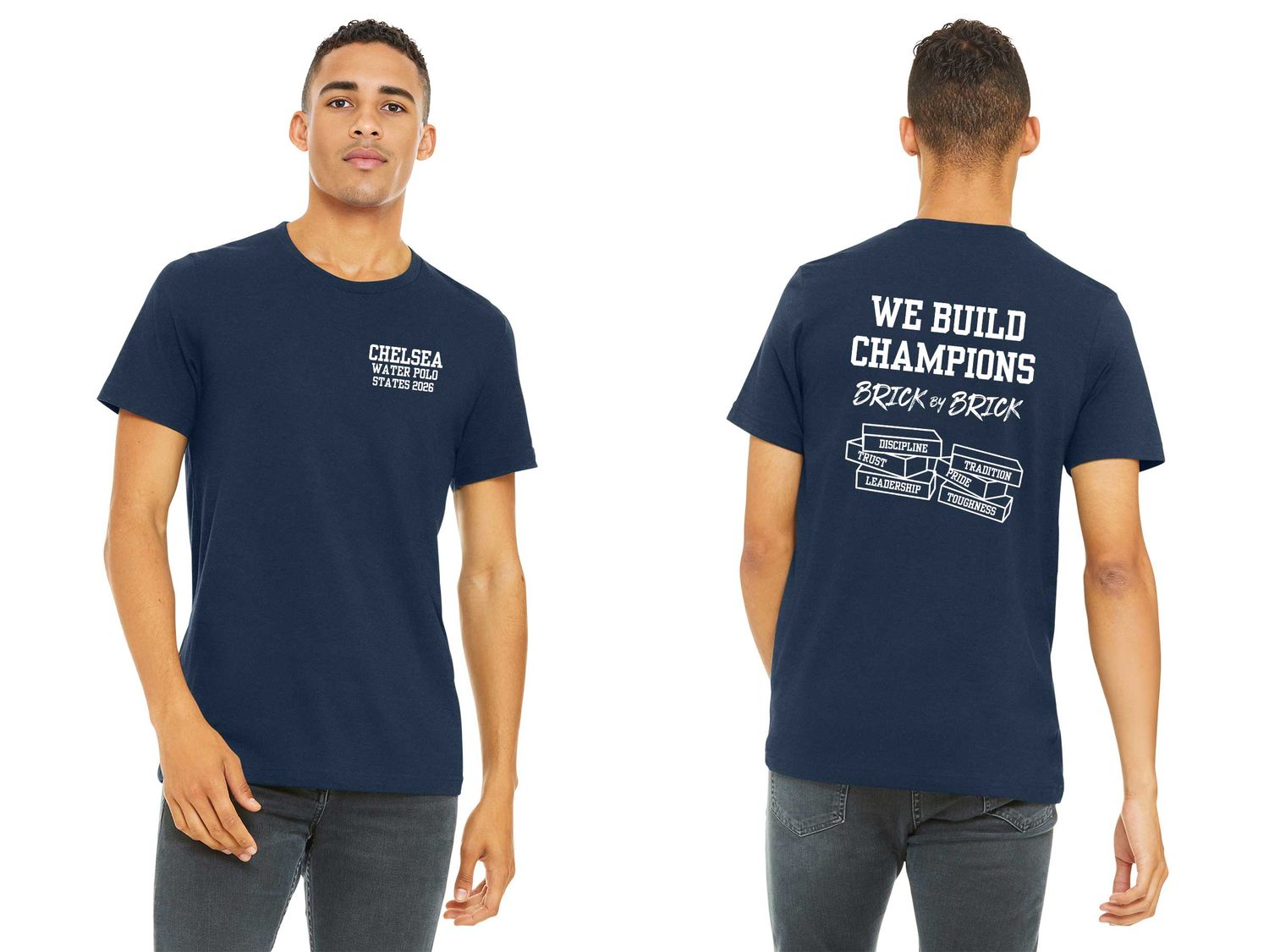 Adult Soft Cotton T-Shirt - Solid Navy