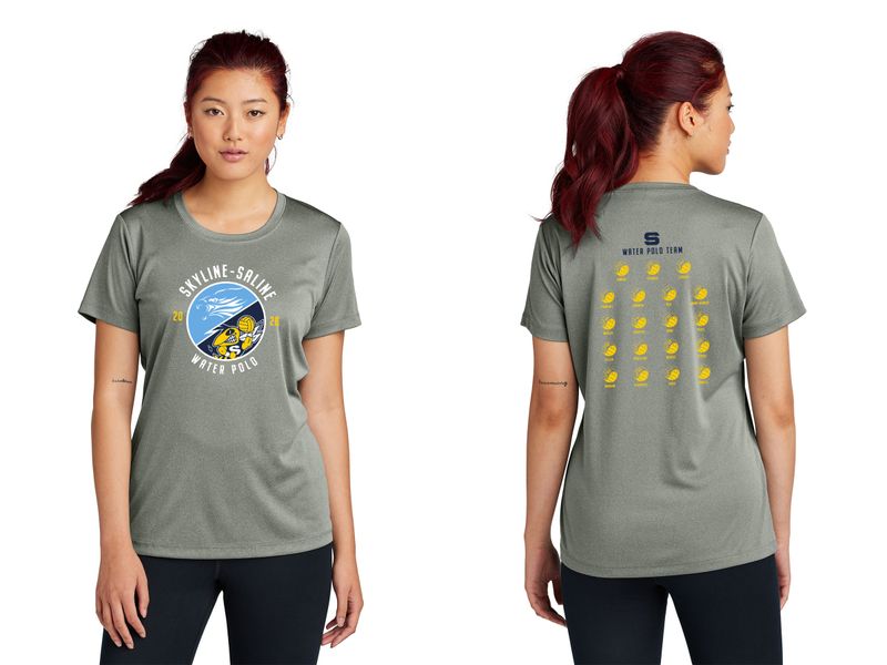 Ladies Short Sleeve Performance Tee- Navy, White, Grey