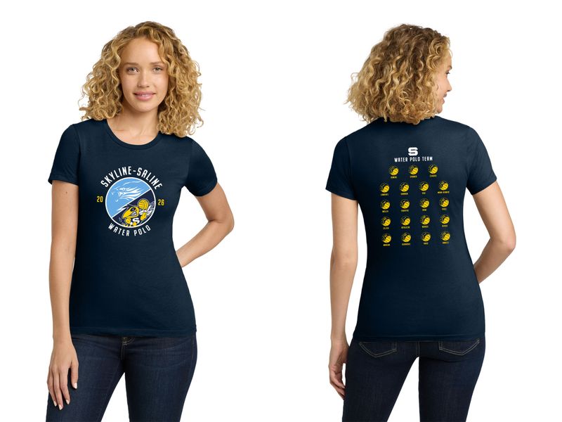 Ladies Soft Cotton Tee- Navy, White, Grey