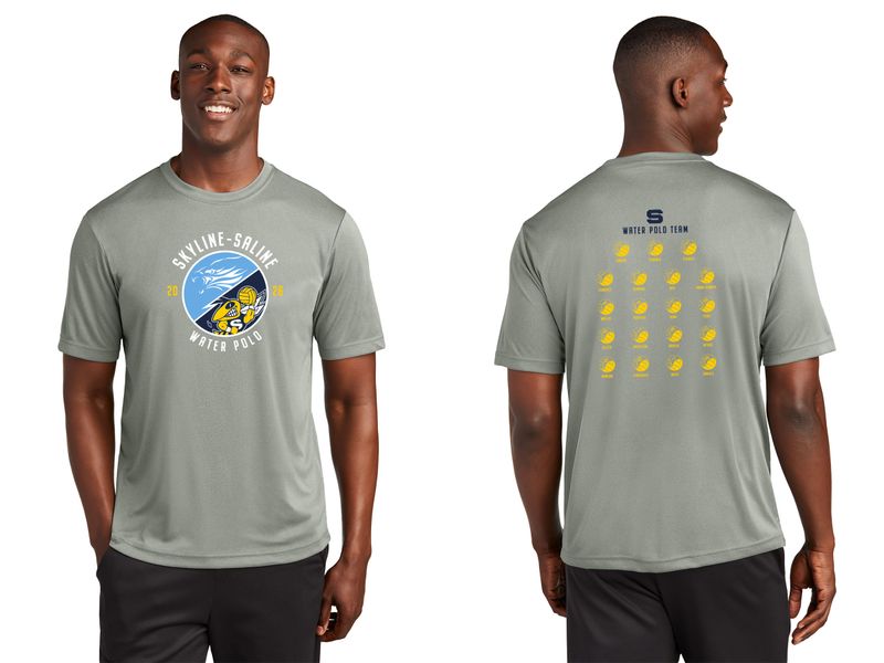 Adult Short Sleeve Performance Tee- Navy, White, Grey