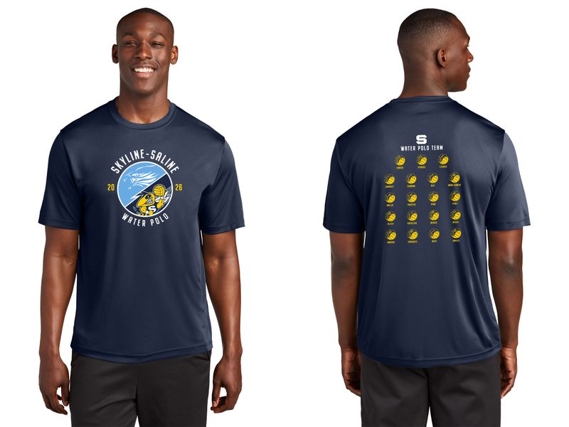 Adult Short Sleeve Performance Tee- Navy, White, Grey